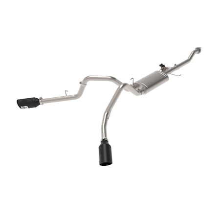 Afe Stainless Steel, With Single Muffler, 3 Inch Pipe Diameter, Single Exhaust With Dual Exits 49-33123-B